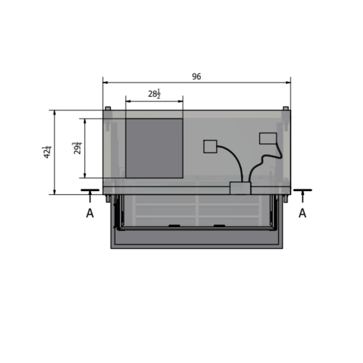 2 Body Vault Style Mortuary Cooler with Telescoping Trays – Model 1070 - 2MBS - American Mortuary Coolers & Equipments