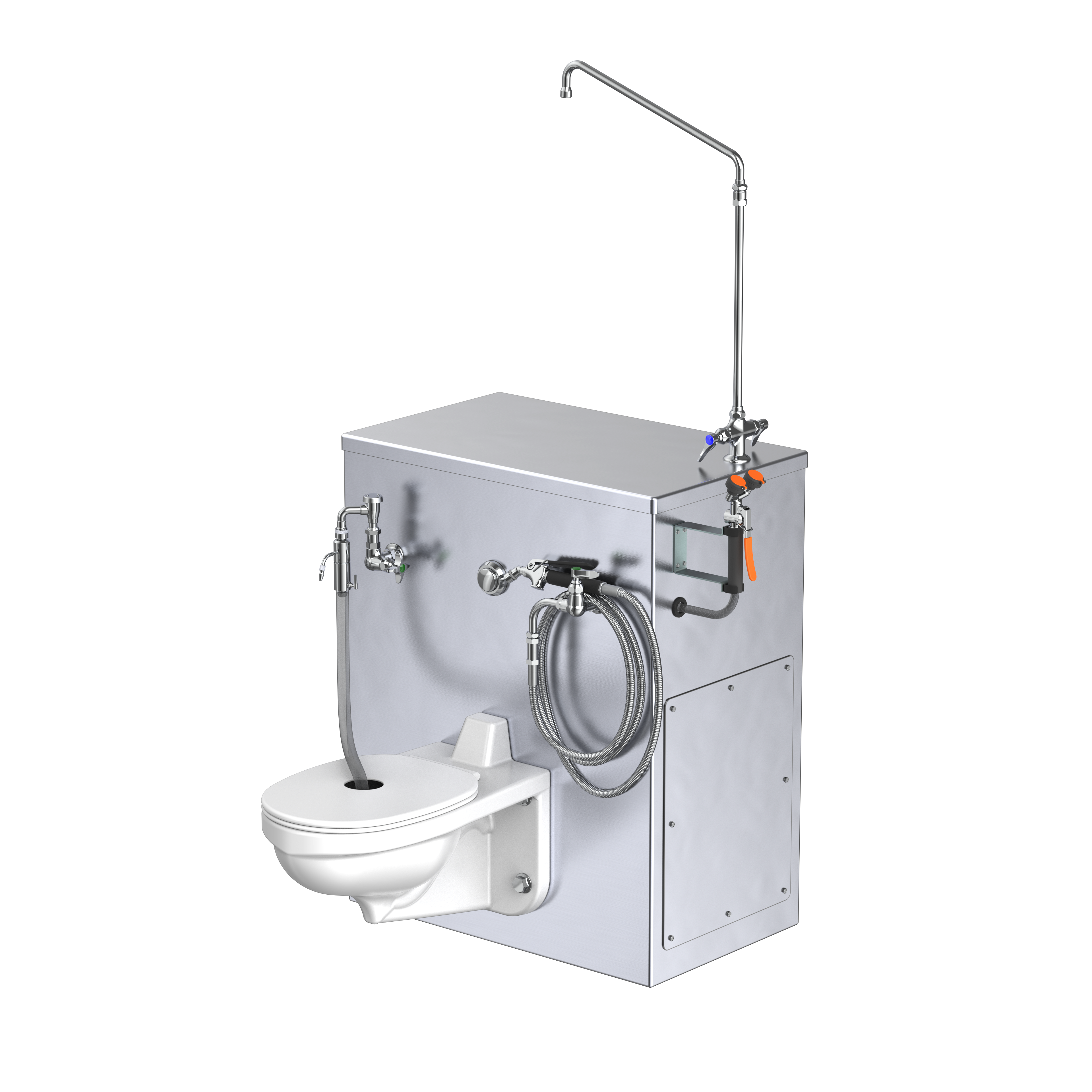 Stainless steel embalming station designed for professional funeral home use, featuring durable construction, integrated sink, and ergonomic design for efficient preparation.
