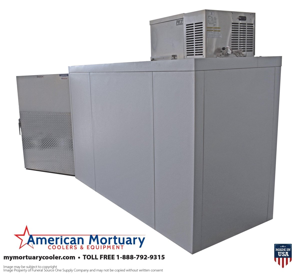 Extra Wide 2 Body Roll - In Mortuary Cooler | USA Made - American Mortuary Coolers & Equipments