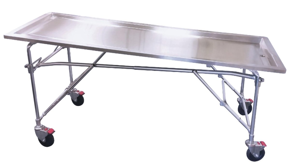 Multi - Height Folding Embalming Table BEST PRICE - American Mortuary Coolers & Equipments