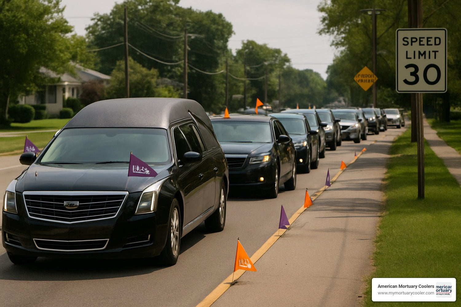 A Comprehensive Guide to Buying Funeral Procession Flags - American Mortuary Coolers & Equipments