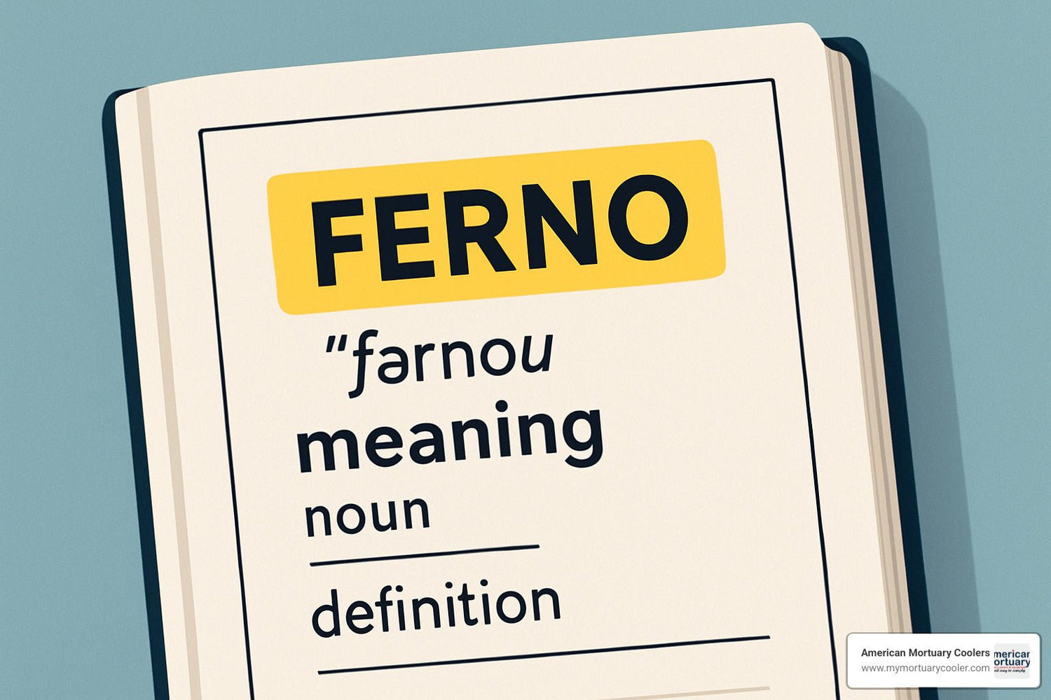 A Quick Start Guide to the Meaning of 'Ferno' - American Mortuary Coolers & Equipments