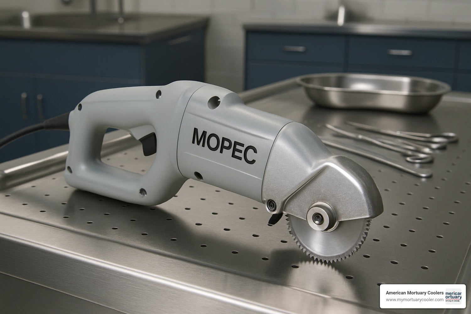 All About the Mopec Autopsy Saw: Features and Specifications - American Mortuary Coolers & Equipments