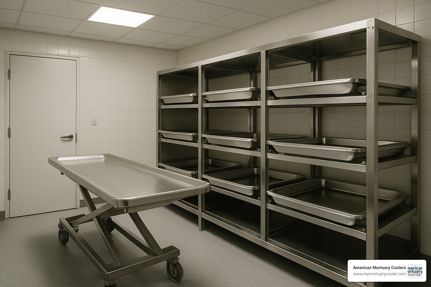 Dead Serious Storage Solutions for Morgues and Forensics - American Mortuary Coolers & Equipments