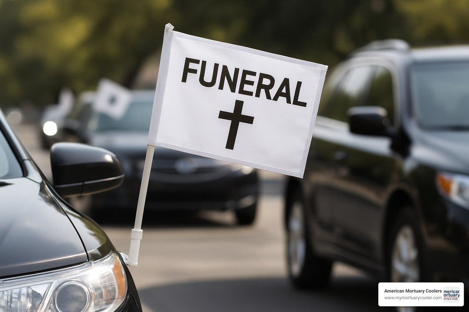 Everything You Need to Know About Funeral Flags for Cars - American Mortuary Coolers & Equipments