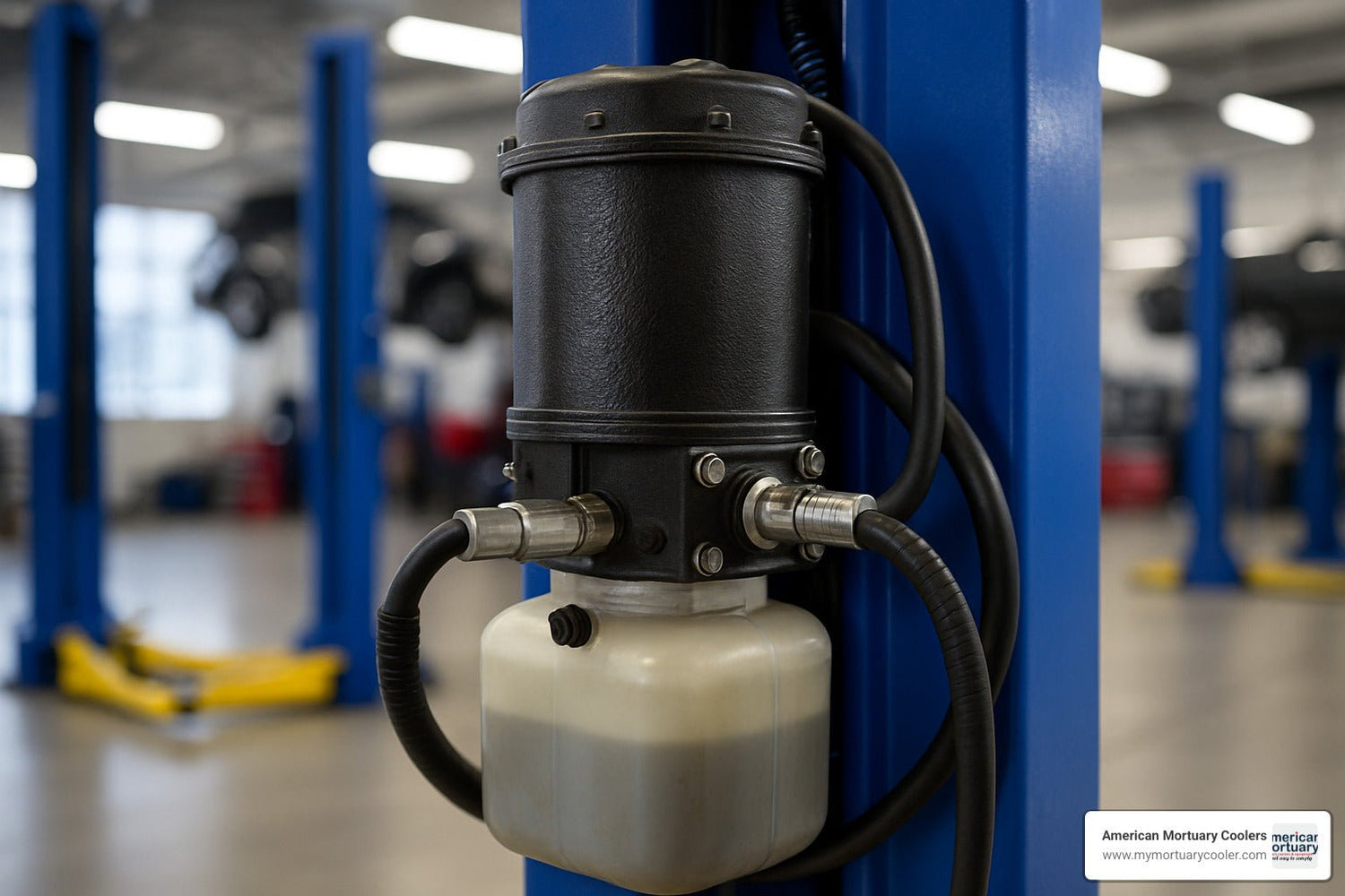 Lift Like a Pro with These Hydraulic Pump Essentials - American Mortuary Coolers & Equipments