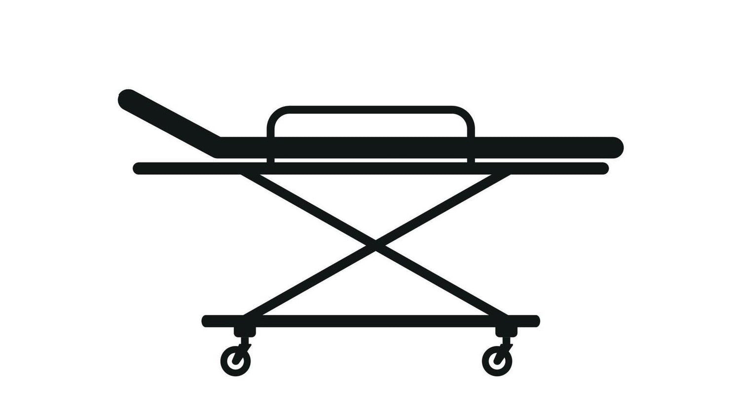 High-capacity mortuary cot with reinforced frame and heavy-duty wheels designed for professional funeral and removal services in 2026
