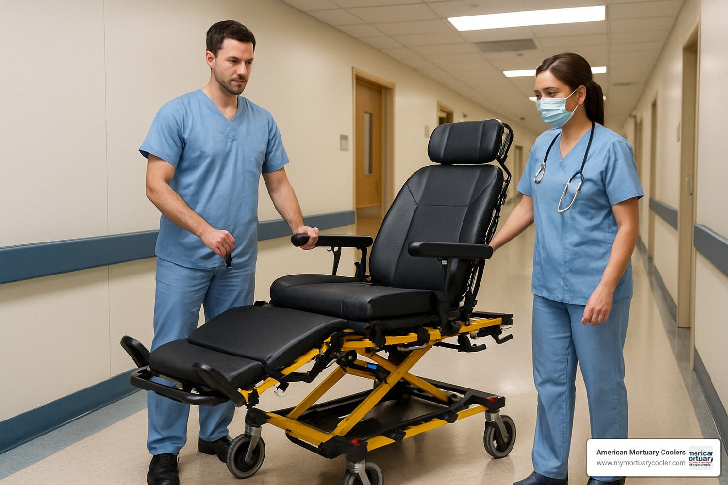 The Complete Guide to Choosing the Right Wheelchair Stretcher - American Mortuary Coolers & Equipments