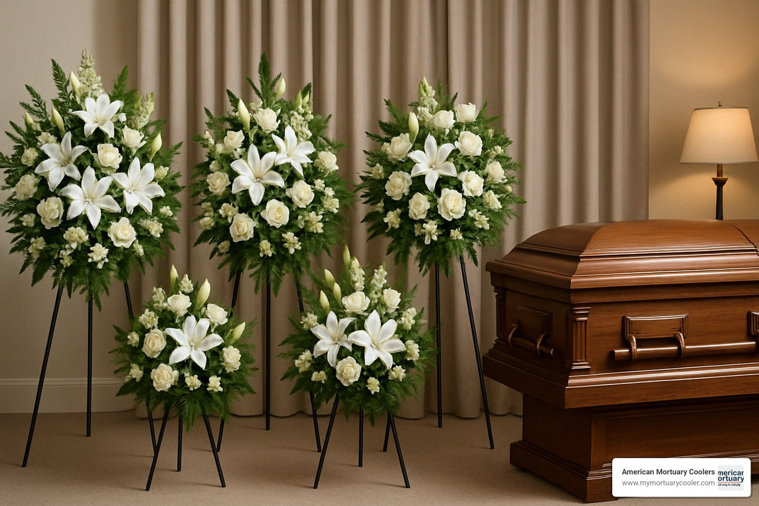 The Ultimate Guide to Choosing Funeral Flower Stands - American Mortuary Coolers & Equipments