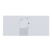 10x25 Walk - In Mortuary Freezer System – Model 2001 - 1025F - American Mortuary Coolers & Equipments