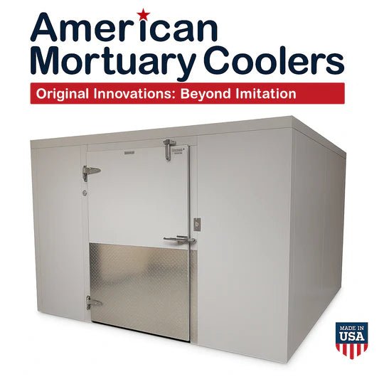 14x14 Walk - In Mortuary Cooler – Model 2000 - 1414 - American Mortuary Coolers & Equipments