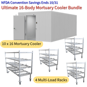 16 - Body Mortuary Cooler Bundle - American Mortuary Coolers & Equipments