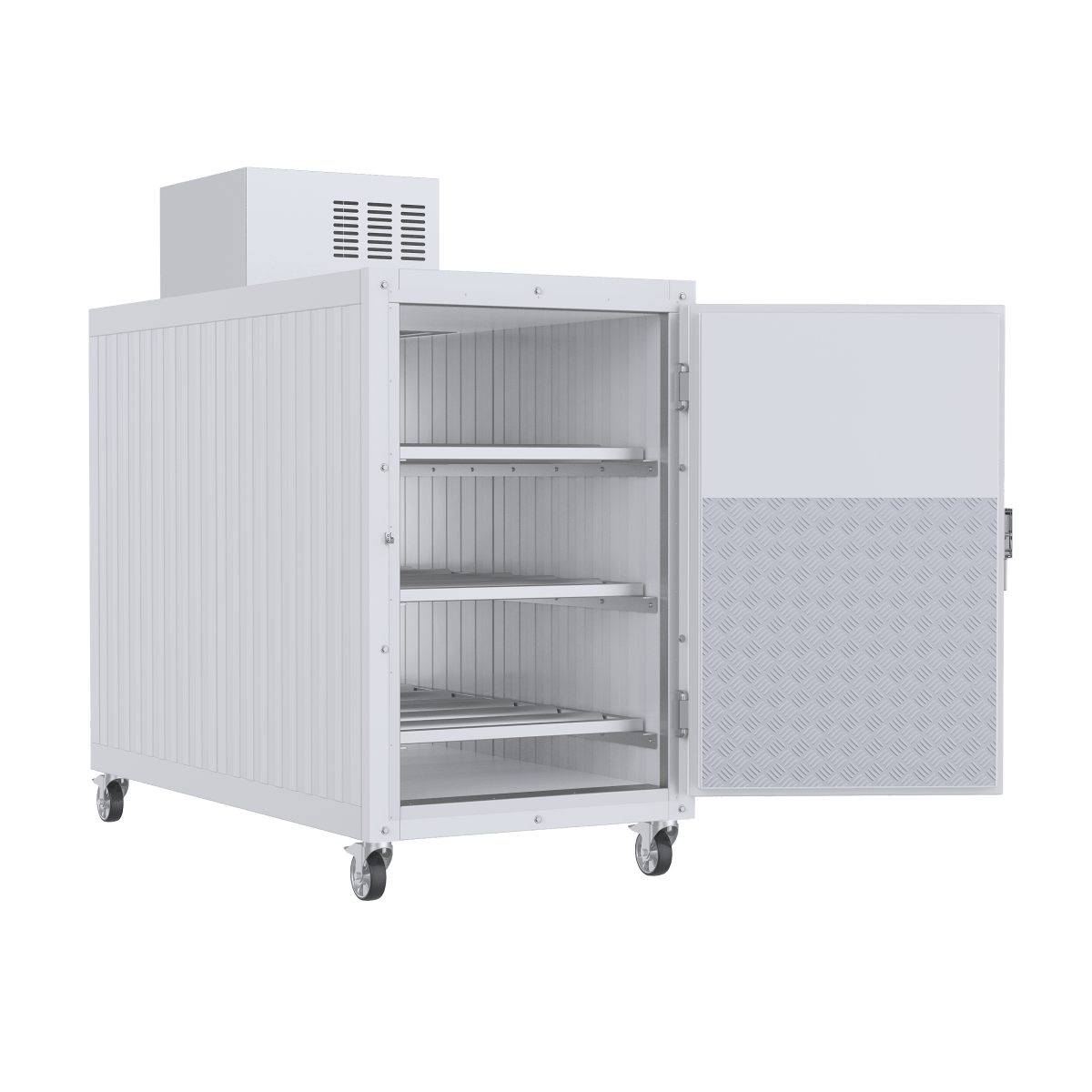 3 Body XTRA LARGE Mortuary Cooler — Authority - Built, American - Made Refrigeration Model 2000 - 3BX - C - American Mortuary Coolers & Equipments
