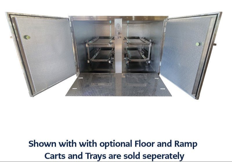 4 Body Mortuary Cooler – 2 Door | Dual Access with Optional Roller Racks - American Mortuary Coolers & Equipments