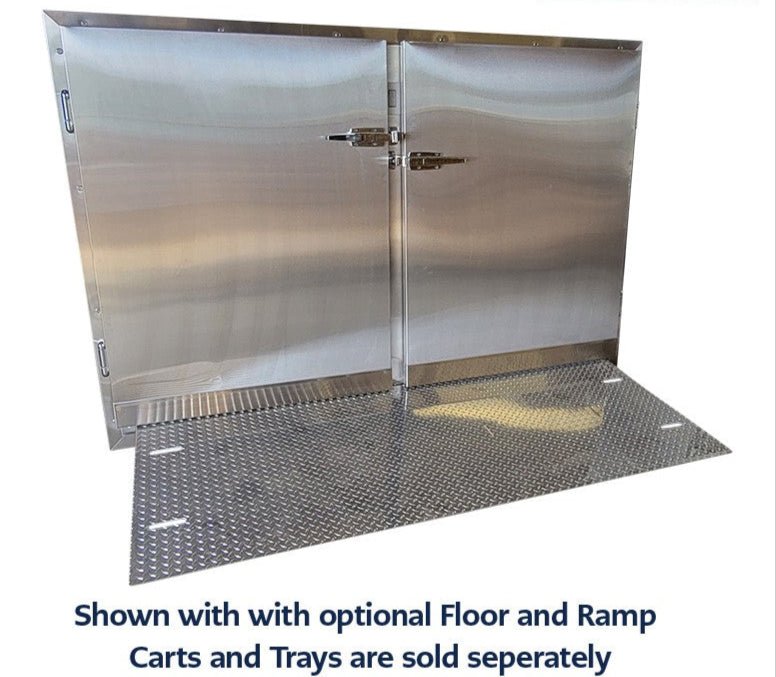 4 Body Mortuary Cooler – 2 Door | Dual Access with Optional Roller Racks - American Mortuary Coolers & Equipments