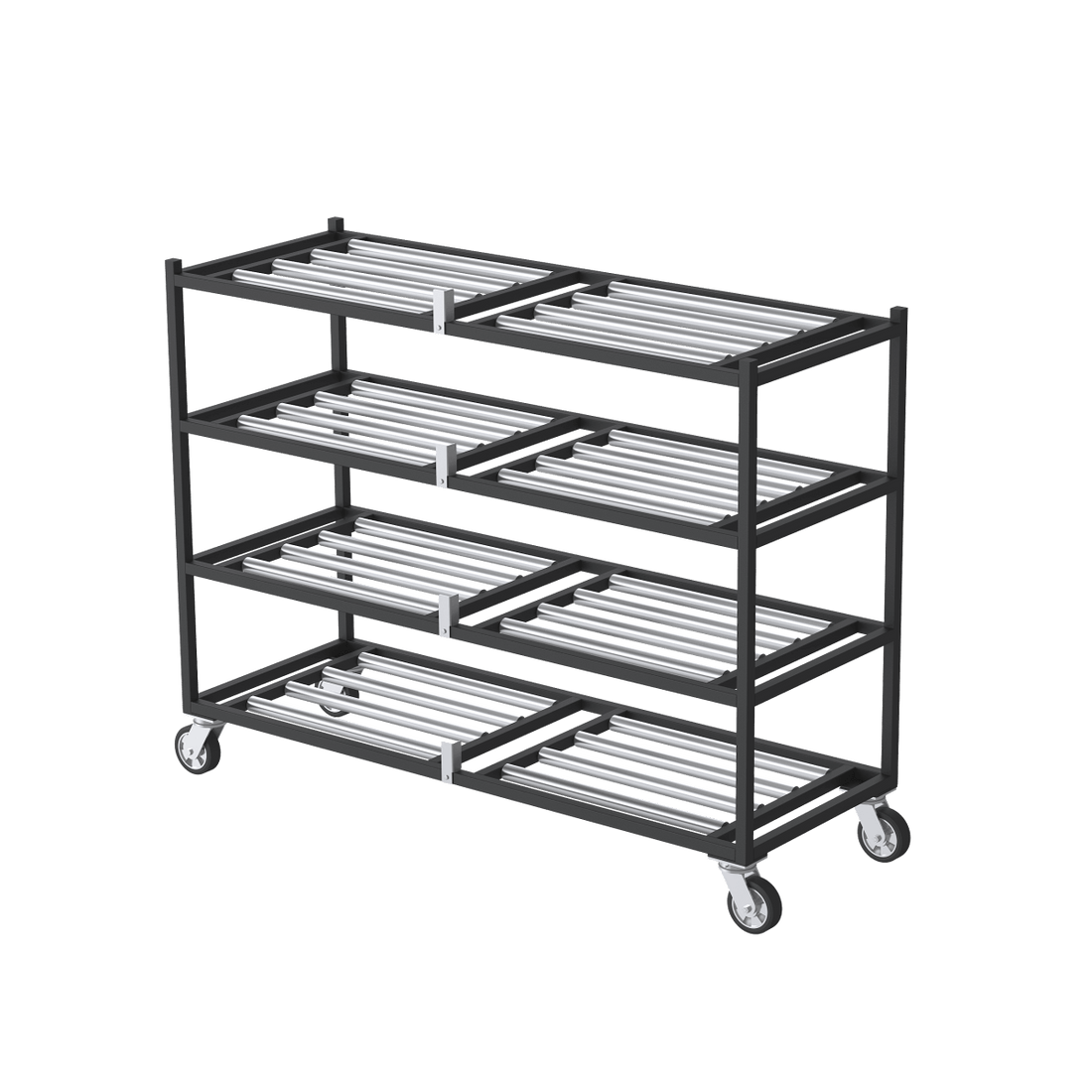 4 Tier Side Loading Mortuary Rack Model 2000-4TSL USA Made