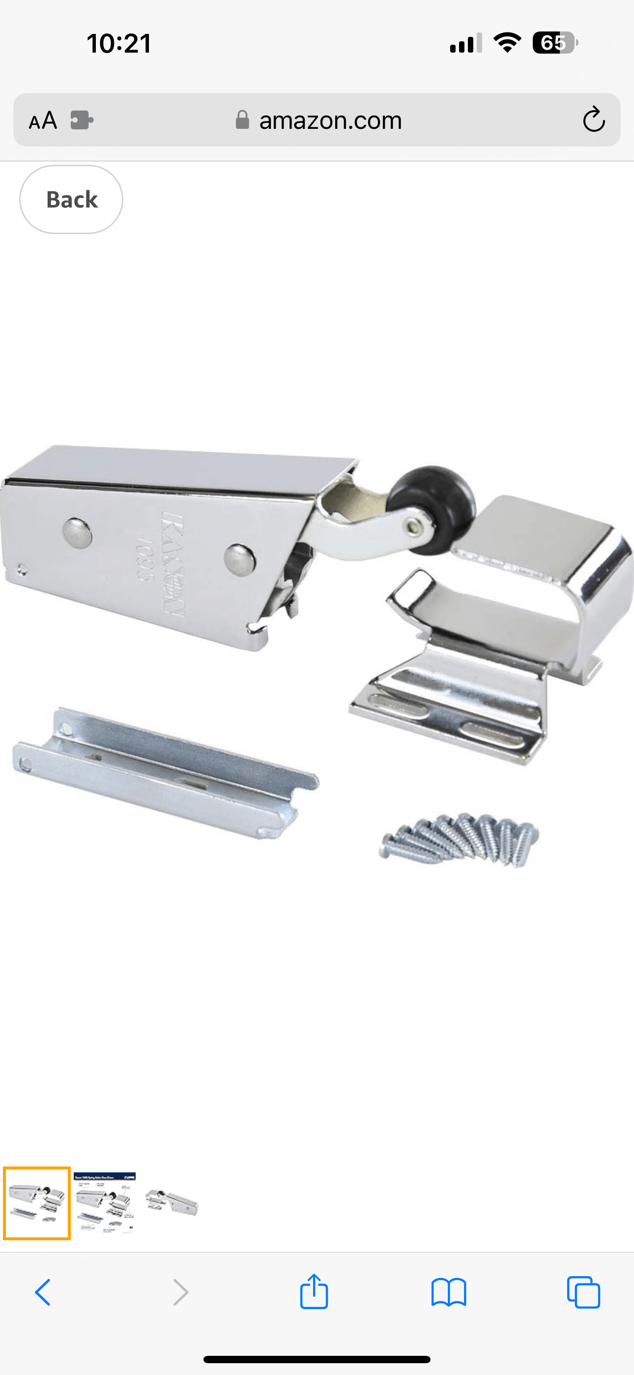 Kason 1095 Spring Action Door Closer and Adjustable Wide-Hook, Flush to 3/4 Inch Offset (Sold Individually) - American Mortuary Coolers Powered by Funeral Source One Supply Company 