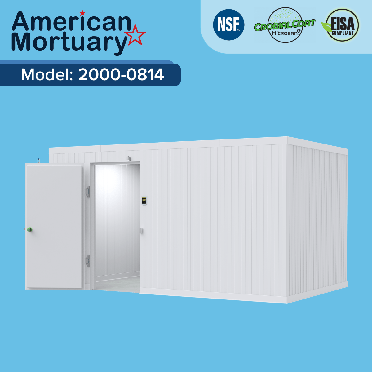❄️ 8x14 Walk - In Mortuary Cooler – Model 2000 - 0814 - American Mortuary Coolers & Equipments