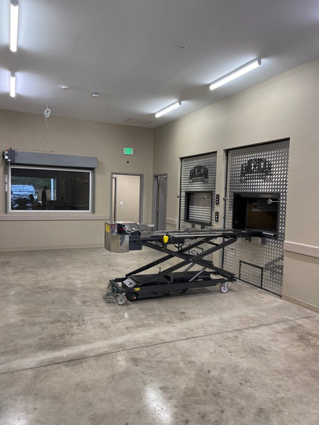 Automatic Crematory Loader – Model 1030 - L - AL - American Mortuary Coolers & Equipments