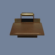 Deluxe Funeral Register Desk | Chapel Guest Book Stand | Brass Accents - American Mortuary Coolers & Equipments