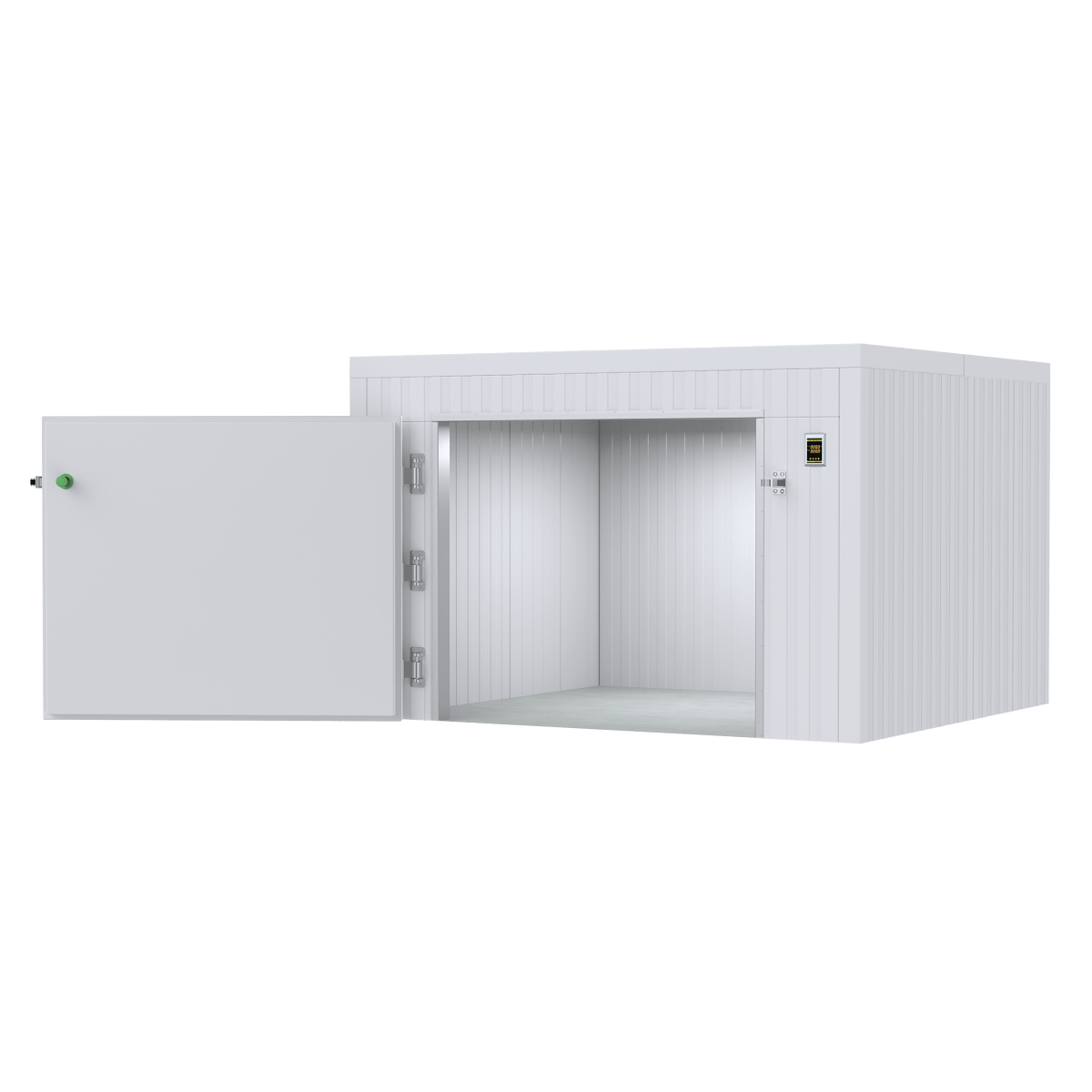“Triple Cot Mortuary Cooler 2000-TR3C designed for direct roll-in with mortuary cots.”