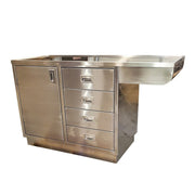 Stainless Veterinary Exam Table with Knee Space - Model 1400 - VESK - American Mortuary Coolers & Equipments
