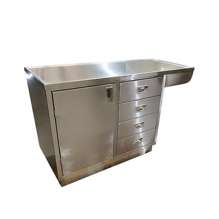 Stainless Veterinary Exam Table with Knee Space - Model 1400 - VESK - American Mortuary Coolers & Equipments