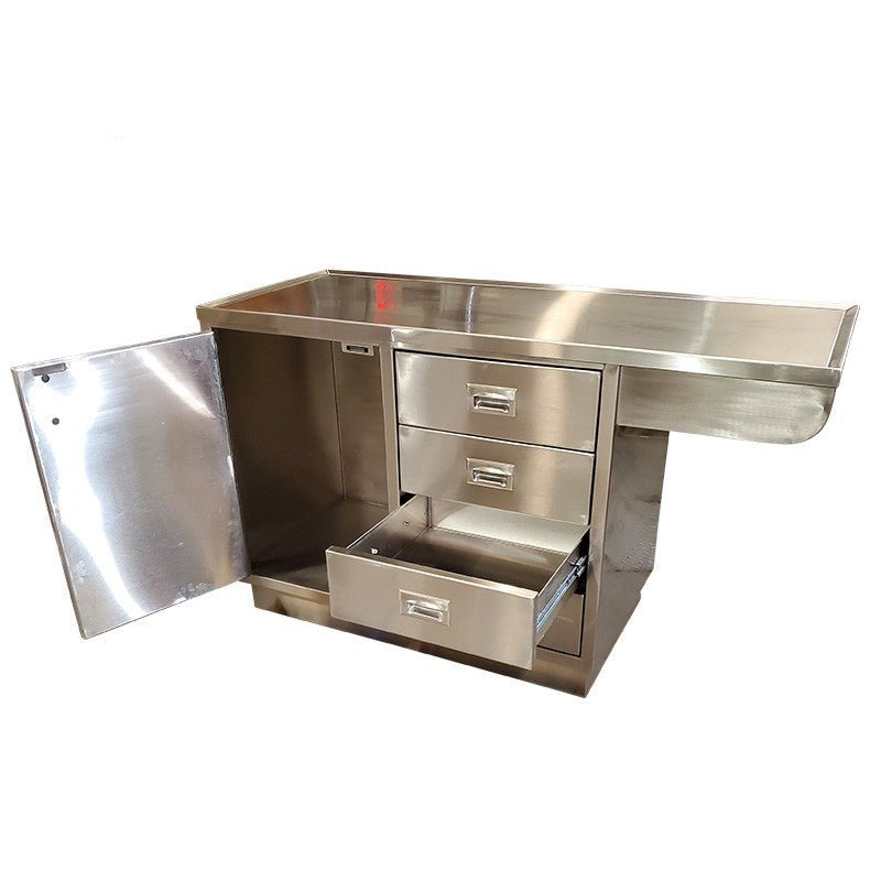 Stainless Veterinary Exam Table with Knee Space - Model 1400 - VESK - American Mortuary Coolers & Equipments