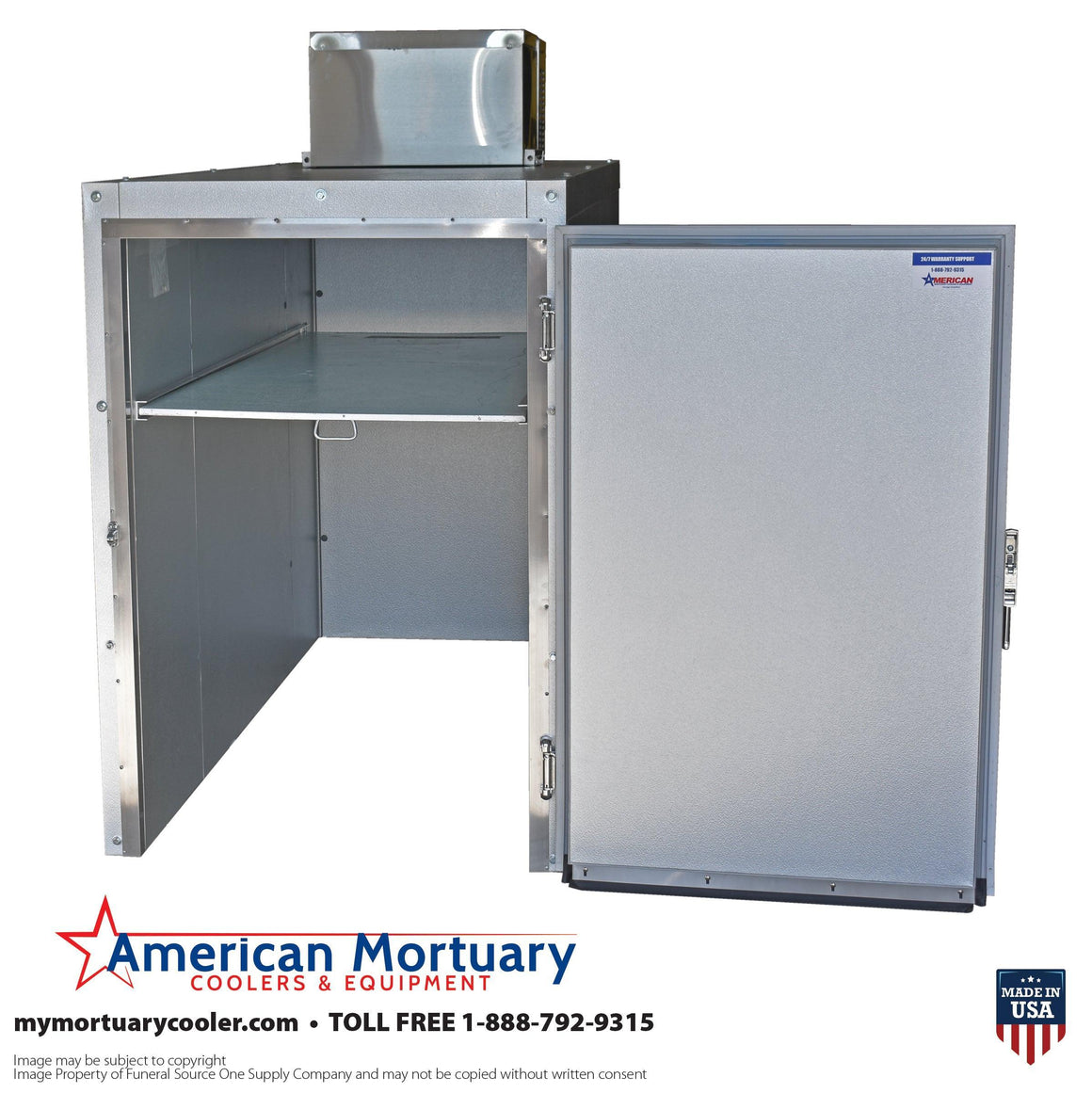Oversized 2-body mortuary cooler image