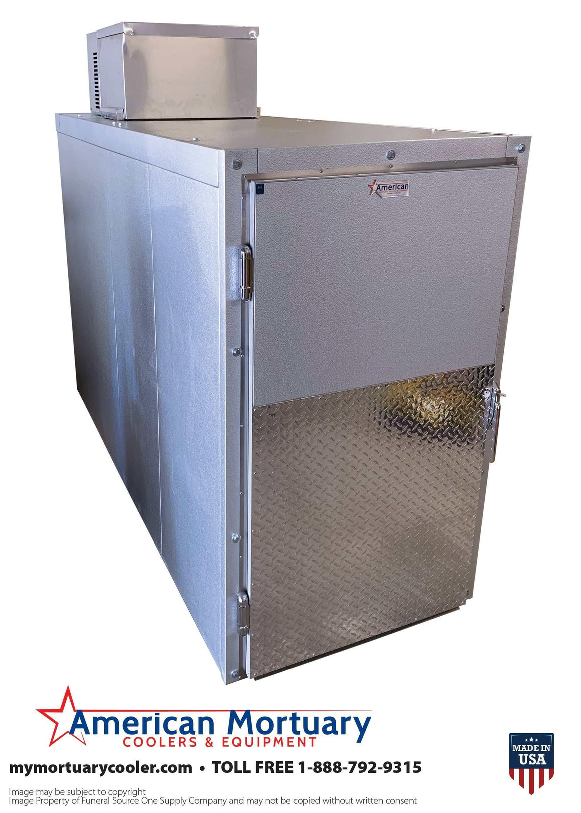 2-Body Roll-In Mortuary Cooler | American Mortuary Coolers