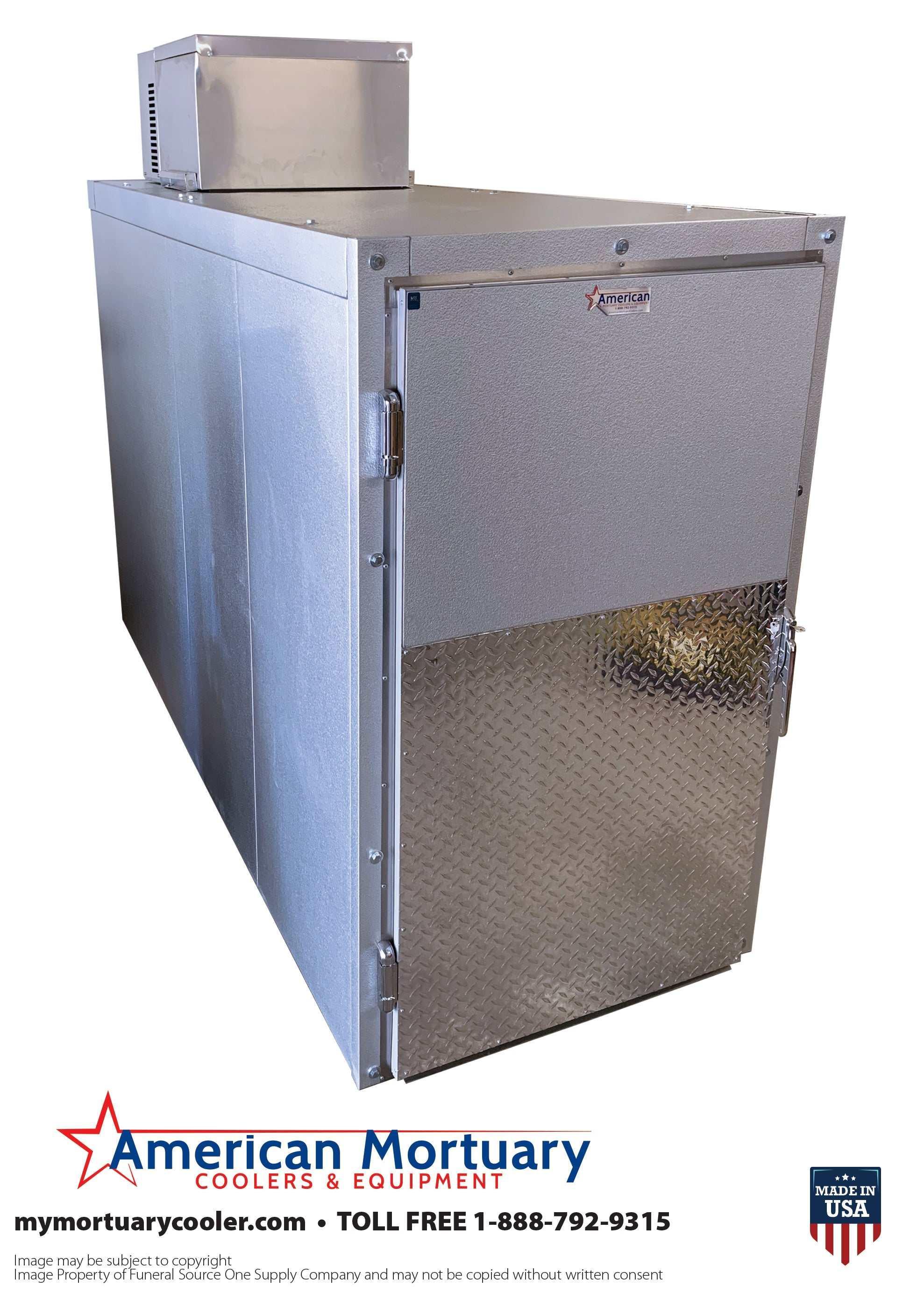 2-Body Roll-In Mortuary Cooler | American Mortuary Coolers