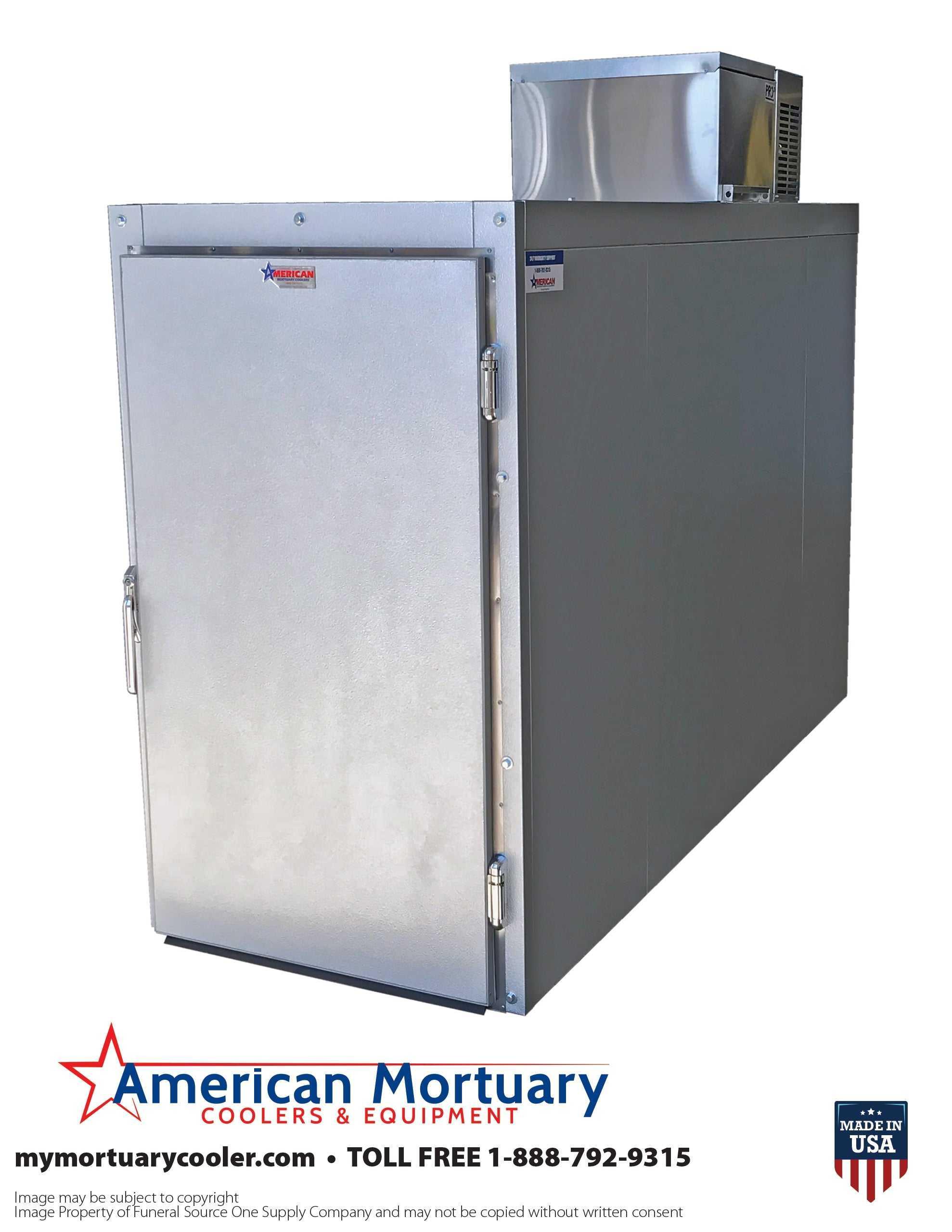 2-Body Roll-In Mortuary Cooler | American Mortuary Coolers