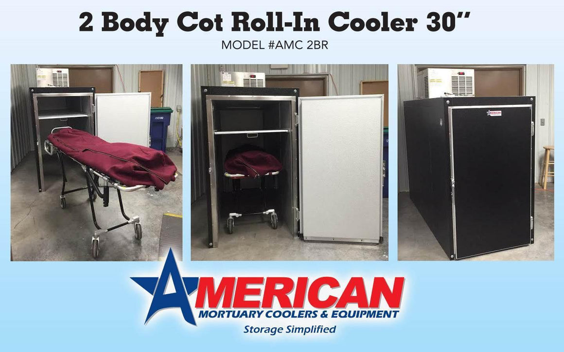 2-Body Roll-In Mortuary Cooler | American Mortuary Coolers
