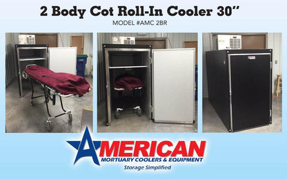 2-Body Roll-In Mortuary Cooler | American Mortuary Coolers - American Mortuary Coolers Powered by Funeral Source One Supply Company 