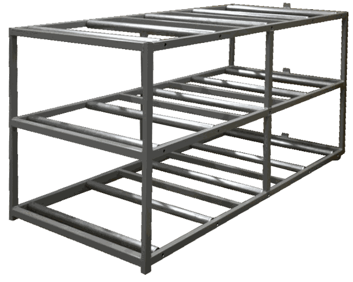 3 Body Mortuary Cooler AMC Model 3B with Interior Rolling Rack - American Mortuary Coolers & Equipments
