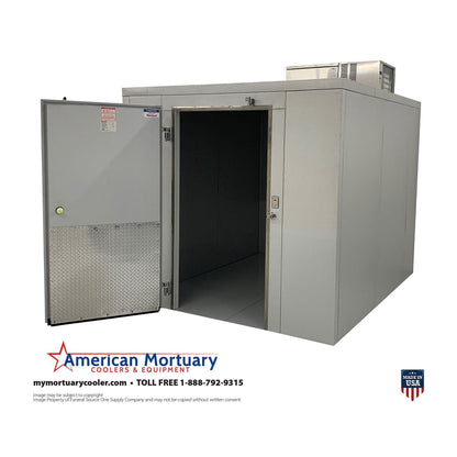 Value-Priced 8x10 Walk-In Mortuary Cooler: Large Capacity, Reliable Storage - American Mortuary Coolers Powered by Funeral Source One Supply Company 