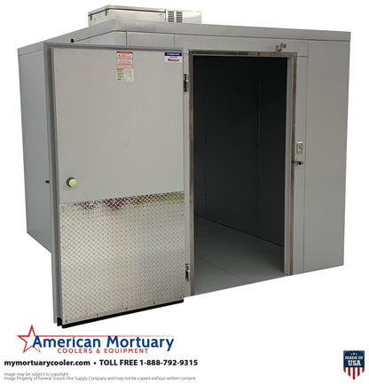 Value-Priced 8x10 Walk-In Mortuary Cooler: Large Capacity, Reliable Storage - American Mortuary Coolers Powered by Funeral Source One Supply Company 