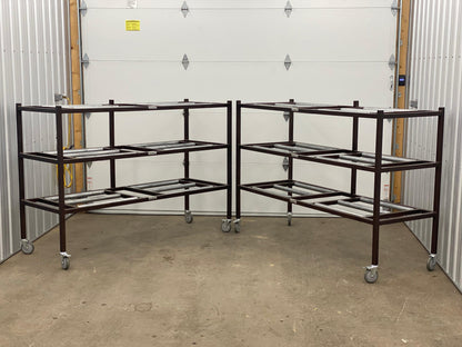 3-Tier Side Loading American Mortuary Rack Model 3TSL - American Mortuary Coolers Powered by Funeral Source One Supply Company 