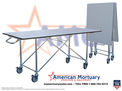 Budget-Friendly Embalming & Dressing Table Combo | American Mortuary - American Mortuary Coolers Powered by Funeral Source One Supply Company 