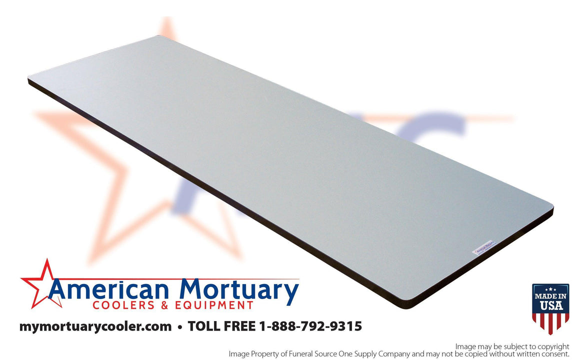 Ultra-Tough Laminated Mortuary Body Boards with Rubber Edge