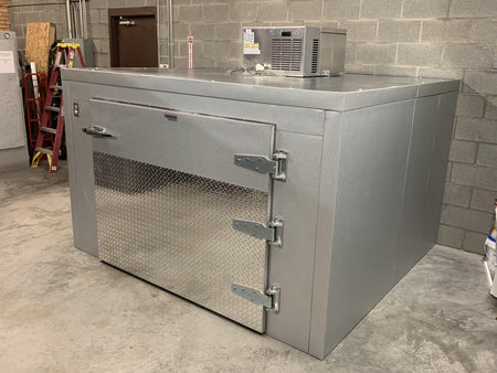 American Mortuary TR3 Triple Cot Roll - In Mortuary Cooler | 100% American - Made Body Storage | Plug & Play with 115V Power | Durable and Reliable - American Mortuary Coolers & Equipments