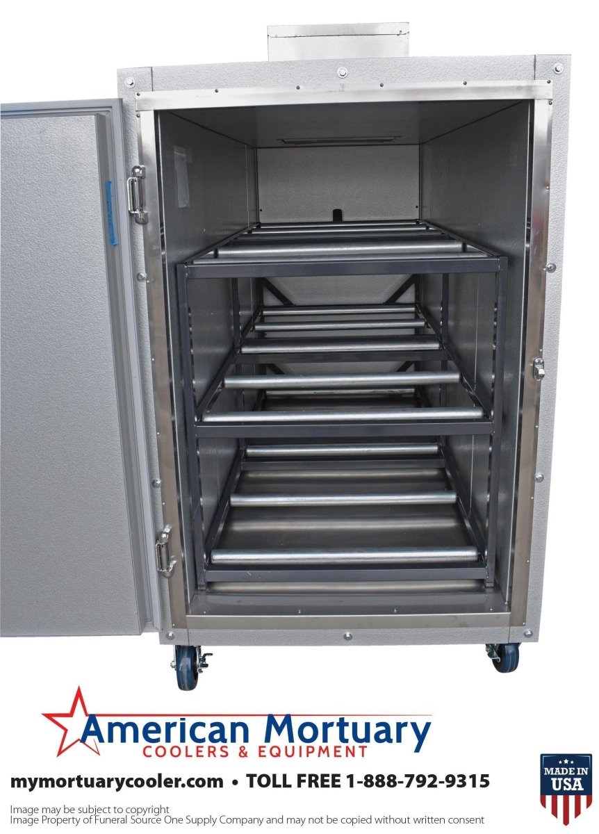 Extra Wide 3 Body Upright Mortuary Cooler – American - Made - American Mortuary Coolers & Equipments