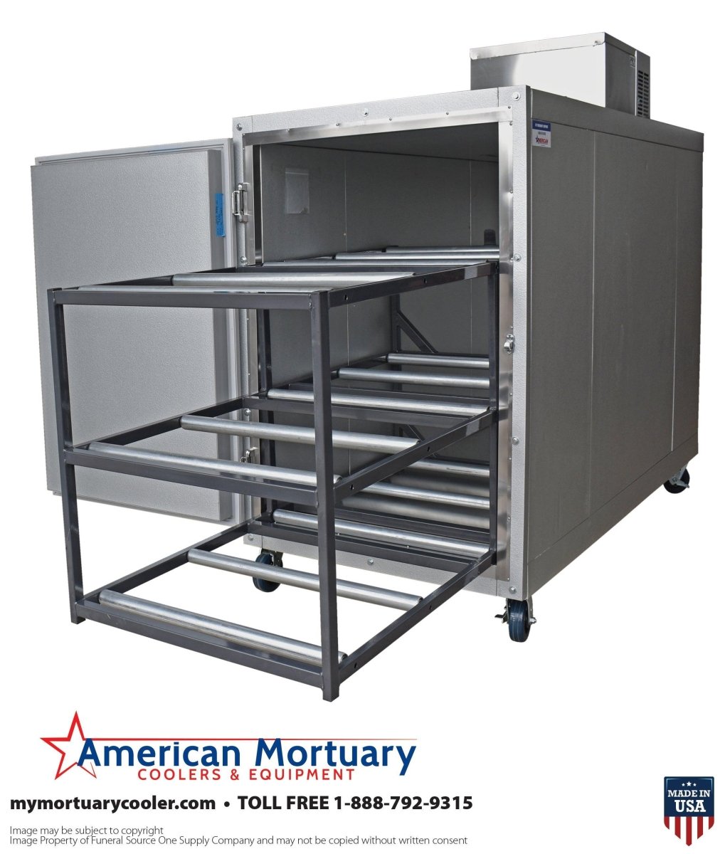Extra Wide 3 Body Upright Mortuary Cooler – American - Made - American Mortuary Coolers & Equipments