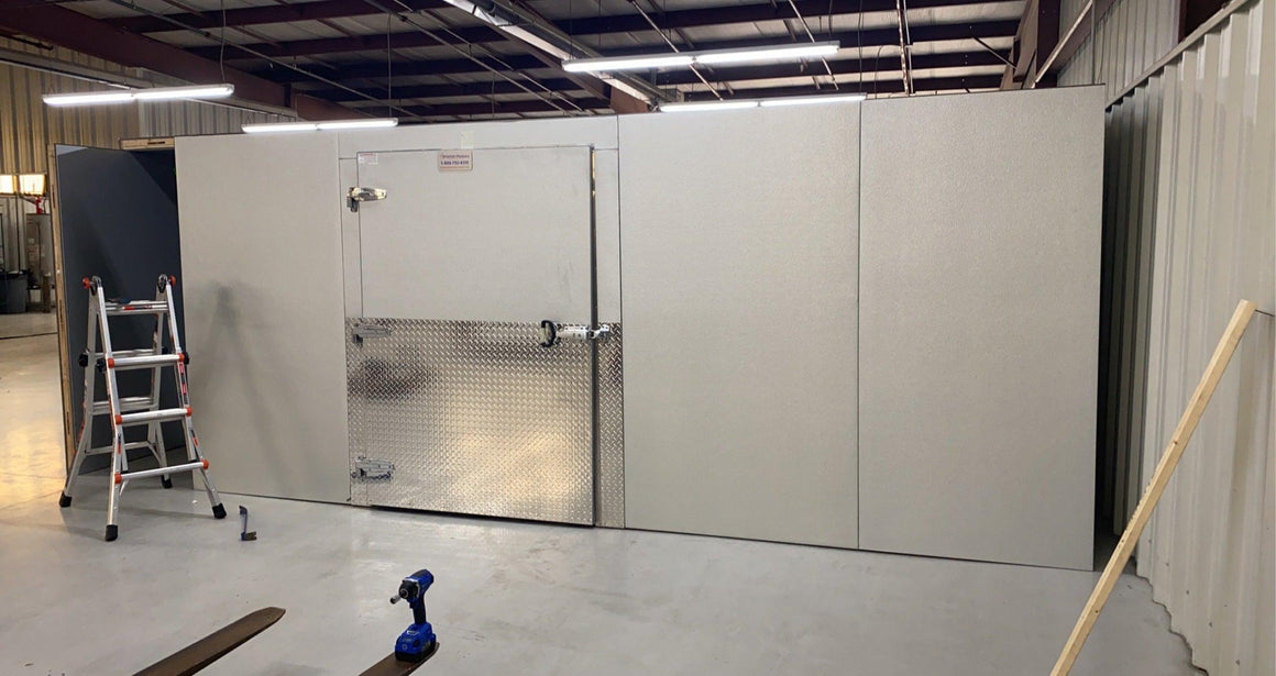 Large 20x20 mortuary refrigerator, capacity 60 bodies