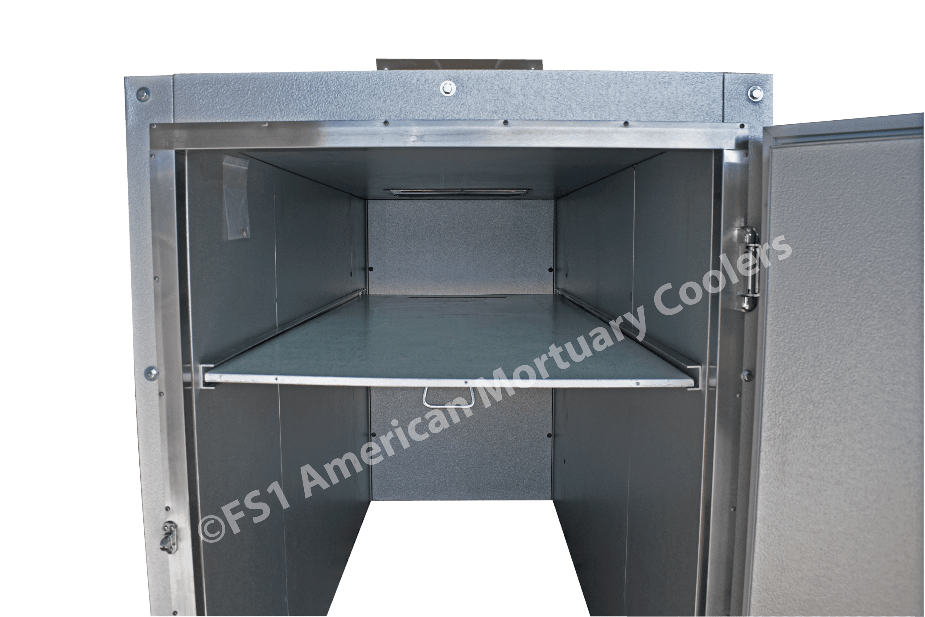 See the spacious 2-body cadaver cooler.