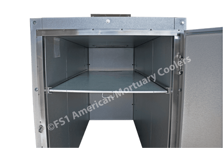 See the spacious 2-body cadaver cooler.