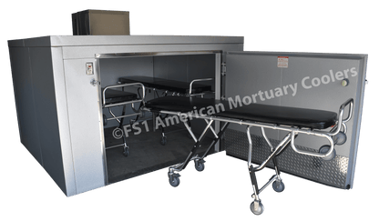 TR3 Mortuary Cooler by American Mortuary - Holds 3 Cots - Durable & Reliable 