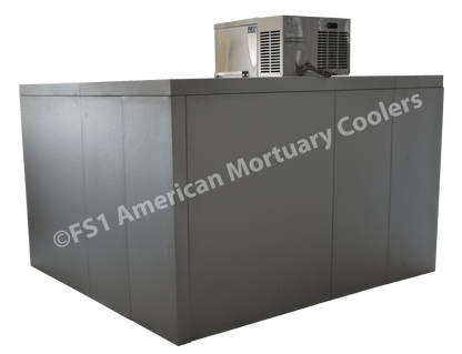 American Mortuary TR3 - 3 Body Roll-In Mortuary Cooler - Ideal for Funeral Homes & Morgues