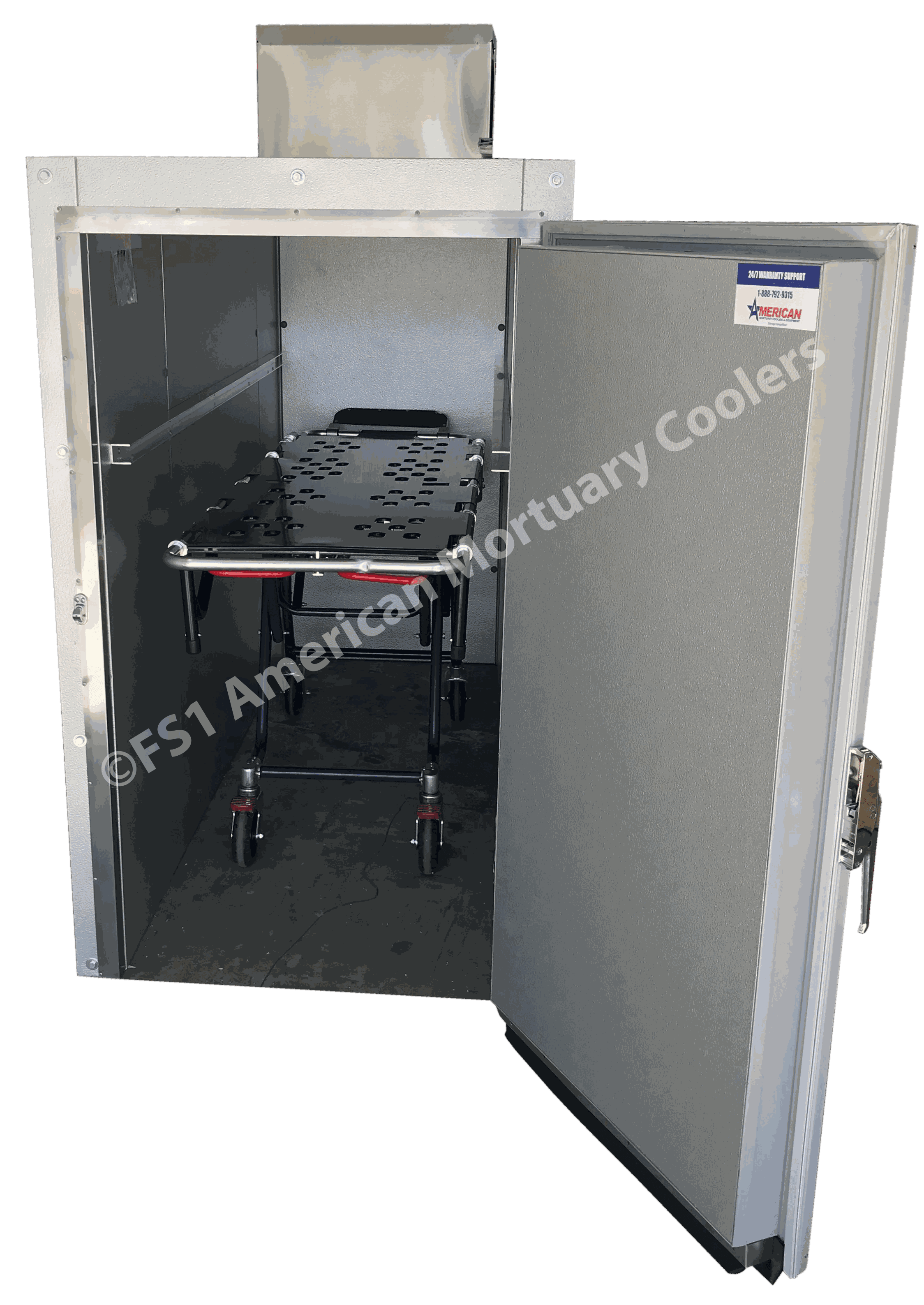 2-Body Roll-In Mortuary Cooler | American Mortuary Coolers