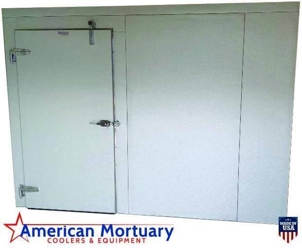 Walk-in cadaver cooler designed for funeral homes and medical use